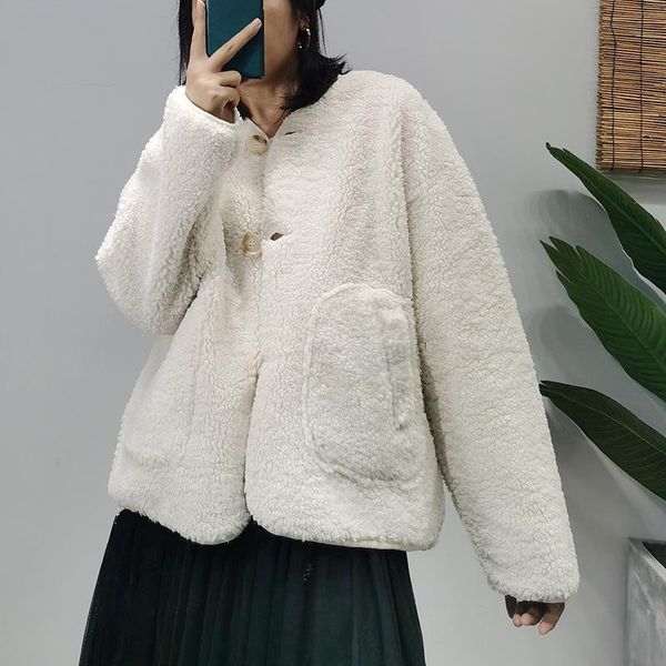 women's jackets women autumn winter loose casual retro 2021 ladies coat o-neck button pocket warm, Black;brown
women's jackets women autumn winter loose casual retro 2021 ladies coat o-neck button pocket warm, Black;brown