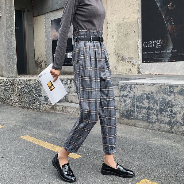 capris autumn fashion high-waist fighting loose all combined vintage chess female harem pants plus size v15, Black;white
capris autumn fashion high-waist fighting loose all combined vintage chess female harem pants plus size v15, Black;white