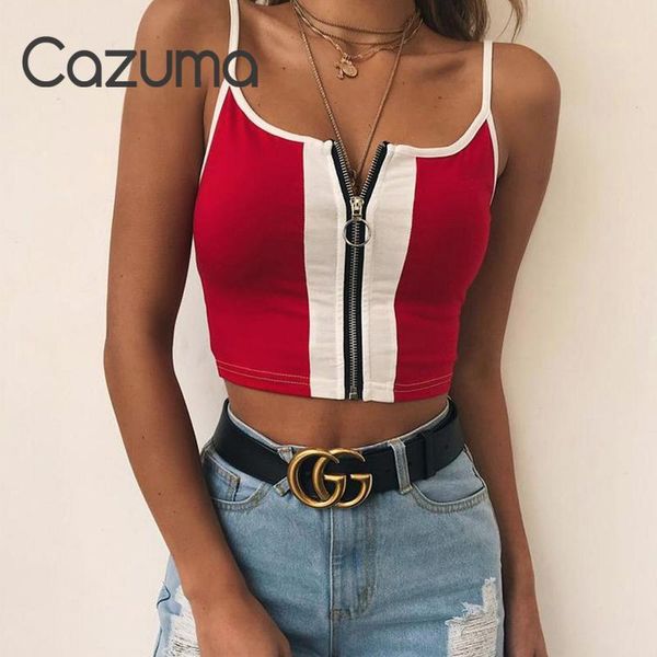 women's tanks & camis cazuma women lady short suspenders vest patchwork zipper cropped shirt slim sleeveless tank top, White
women's tanks & camis cazuma women lady short suspenders vest patchwork zipper cropped shirt slim sleeveless tank top, White