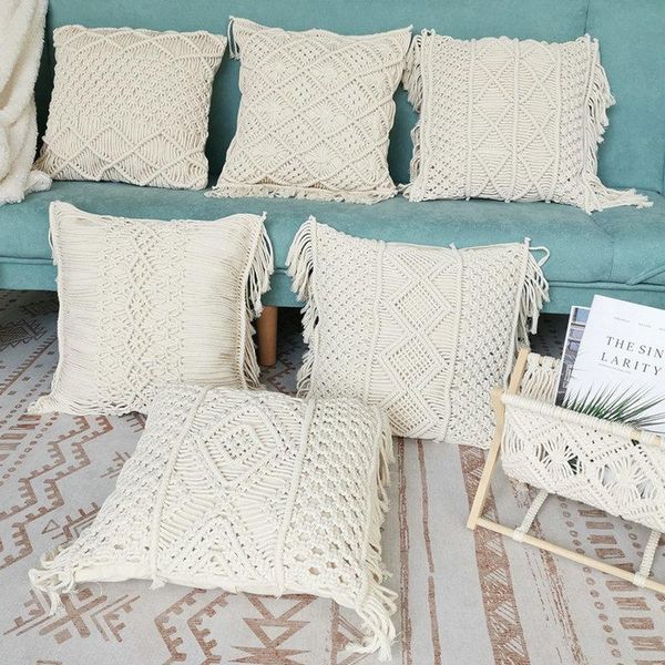 cushion covers with tassel macrame hand-woven cotton linen pillow cover geometry bohemia style pillowcase home sofa decor case
cushion covers with tassel macrame hand-woven cotton linen pillow cover geometry bohemia style pillowcase home sofa decor case