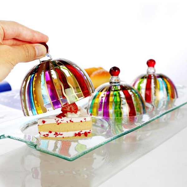 dishes & plates handmade colorful glass dessert cover round european cake bread tray hand-painted fresh
dishes & plates handmade colorful glass dessert cover round european cake bread tray hand-painted fresh