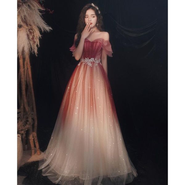 ethnic clothing elegant one shoulder sequins gradient chiffon evening dress cheongsam back bandage prom fomail gown vestidos de noche, Red
ethnic clothing elegant one shoulder sequins gradient chiffon evening dress cheongsam back bandage prom fomail gown vestidos de noche, Red