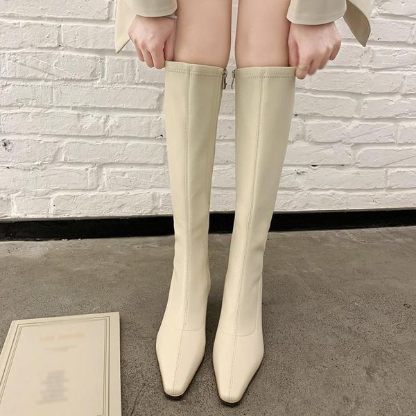 boots fashionable beige knee high for women, british style pointed high-heeled riding eyu0, Black 
boots fashionable beige knee high for women, british style pointed high-heeled riding eyu0, Black