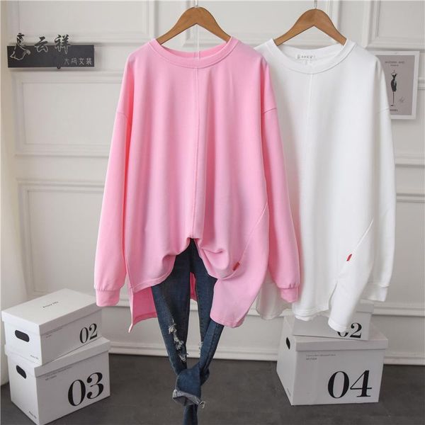 women's t-shirt 2021 women plus size cotton casual tunic tee long sleeve plain crewneck oversized t shirt ultra soft, White
women's t-shirt 2021 women plus size cotton casual tunic tee long sleeve plain crewneck oversized t shirt ultra soft, White