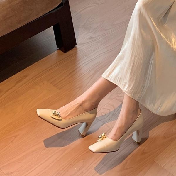 chaussure femme elegant beige shoes woman heels 2021 genuine leather shallow high pumps wedding working women's dress, Black
chaussure femme elegant beige shoes woman heels 2021 genuine leather shallow high pumps wedding working women's dress, Black