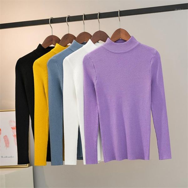 autumn long sleeve women sweater knitted high neck pullovers winter elasticity solid slim streetwear female 2021 pull femme women's swe, White;black
autumn long sleeve women sweater knitted high neck pullovers winter elasticity solid slim streetwear female 2021 pull femme women's swe, White;black