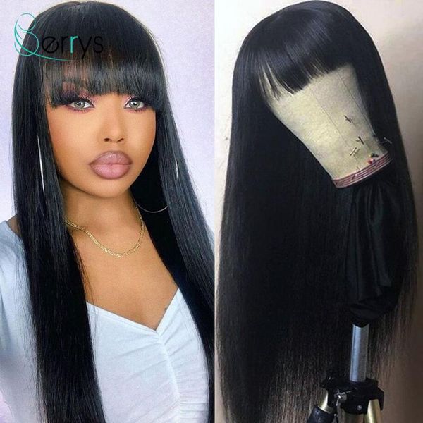 hair bulks straight human with bangs full machine made 180% density 8-26 inches glueless for women berryshair, Black
hair bulks straight human with bangs full machine made 180% density 8-26 inches glueless for women berryshair, Black