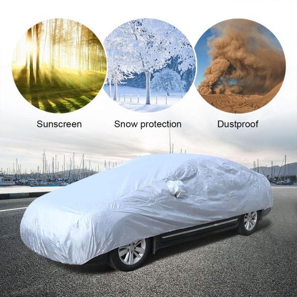 universal full car snow ice sun uv rain shade cover outdoor protector size (silver) covers
universal full car snow ice sun uv rain shade cover outdoor protector size (silver) covers