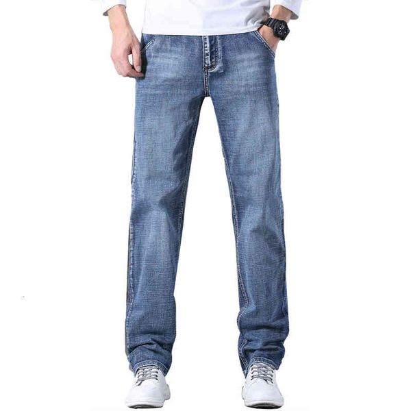 men's jeans estilo clássico dos homens do vintage azul estiramento jeans outono e inverno novo regular ajuste algodão denim calças masc, Blue
men's jeans estilo clássico dos homens do vintage azul estiramento jeans outono e inverno novo regular ajuste algodão denim calças masc, Blue