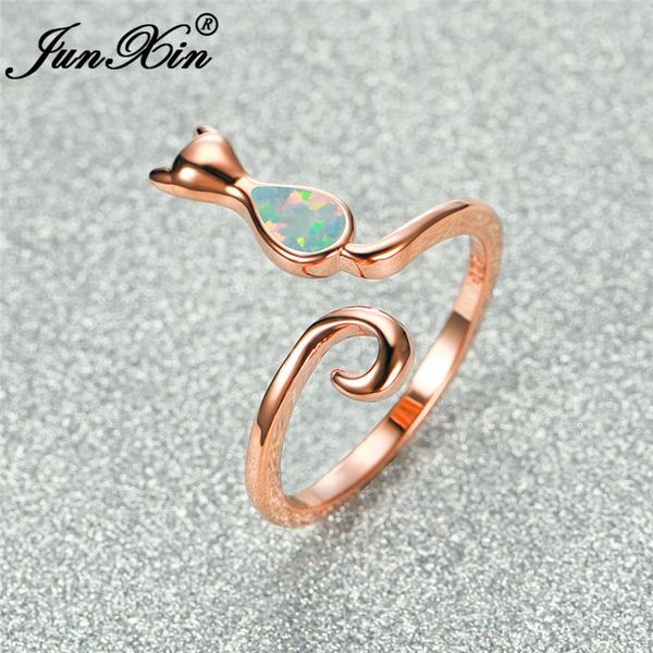 wedding rings cute animal cat ring 925 silver rose gold color white fire opal for women open stacking thin band jewelry, Slivery;golden
wedding rings cute animal cat ring 925 silver rose gold color white fire opal for women open stacking thin band jewelry, Slivery;golden