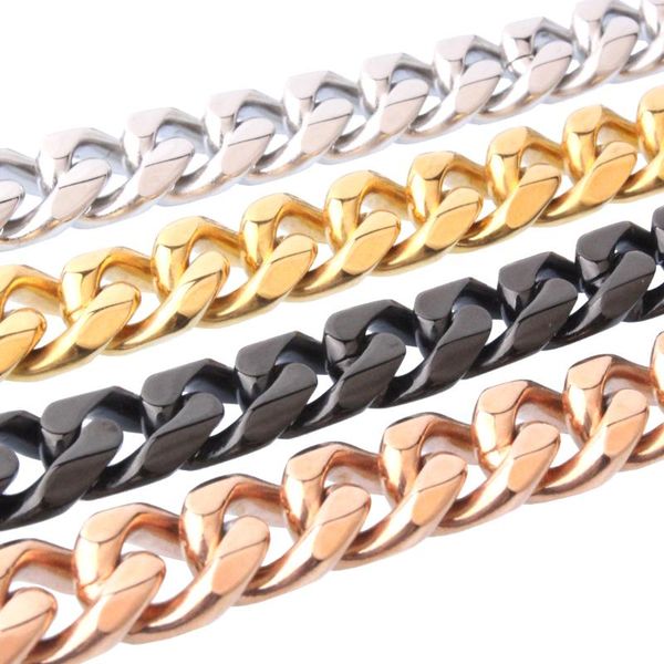 chains men cuban link chain necklace 316l stainless steel gold black choker fashion jewelry punk style gift for him 12/15mm 7-40inch, Silver
chains men cuban link chain necklace 316l stainless steel gold black choker fashion jewelry punk style gift for him 12/15mm 7-40inch, Silver