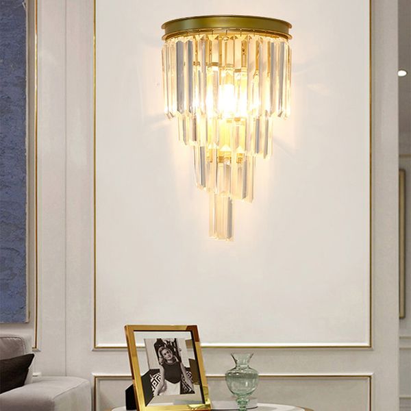 postmodern luxury crystal wall lamp living room bedroom bedside simple american lamps e14
postmodern luxury crystal wall lamp living room bedroom bedside simple american lamps e14