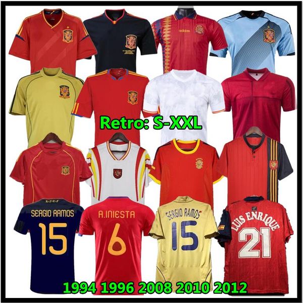 retro 2008 2012 1996 1994 final 2010 spain soccer jerseys raul a.iniesta pique xavi torres david villa camiseta football shirt, Black
retro 2008 2012 1996 1994 final 2010 spain soccer jerseys raul a.iniesta pique xavi torres david villa camiseta football shirt, Black