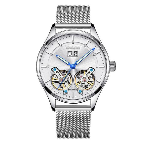 wristwatches haiqin men's mechanical wrist watch fashion tourbillon automatic men business luxury waterproof for reloj hombre, Slivery;brown
wristwatches haiqin men's mechanical wrist watch fashion tourbillon automatic men business luxury waterproof for reloj hombre, Slivery;brown