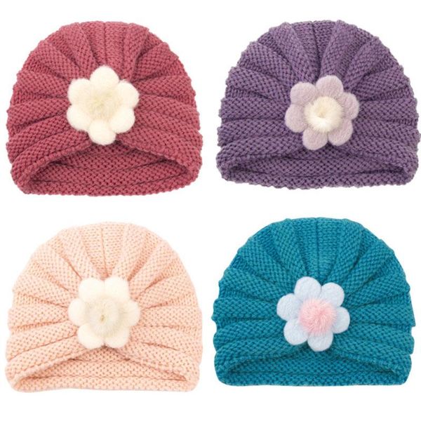 winter autumn baby girls solid color knit flower hats kids children headwear caps fashion hair care beanie, Yellow
winter autumn baby girls solid color knit flower hats kids children headwear caps fashion hair care beanie, Yellow
