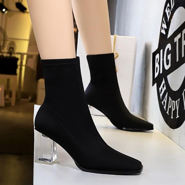 boots 2021 spring/autumn women ankle high crystal heel square toe solid fashion ladies shoes black short
boots 2021 spring/autumn women ankle high crystal heel square toe solid fashion ladies shoes black short
