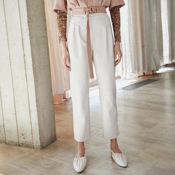 women's pants & capris long tobacco high waist imitation leather office lady straight trousers, Black;white
women's pants & capris long tobacco high waist imitation leather office lady straight trousers, Black;white