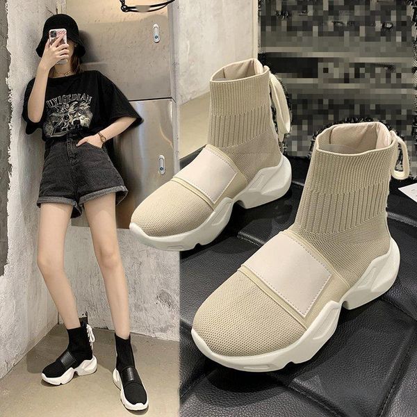 boots high casual sneakers for women vulcanized shoes female socks trainers stretch platform zapatos de mujer, Black
boots high casual sneakers for women vulcanized shoes female socks trainers stretch platform zapatos de mujer, Black