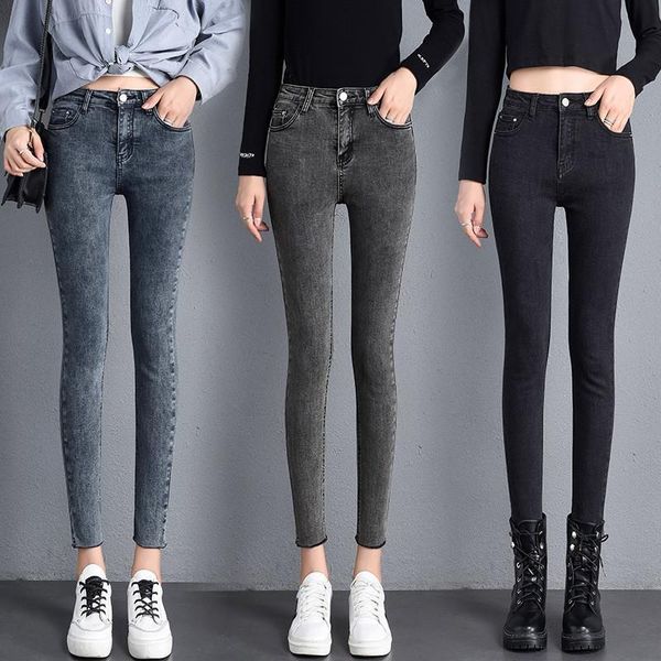 high waist solid color women jean stretch skinny trousers fashion washed black gray slim mom stripe pencil denim pants, Blue
high waist solid color women jean stretch skinny trousers fashion washed black gray slim mom stripe pencil denim pants, Blue
