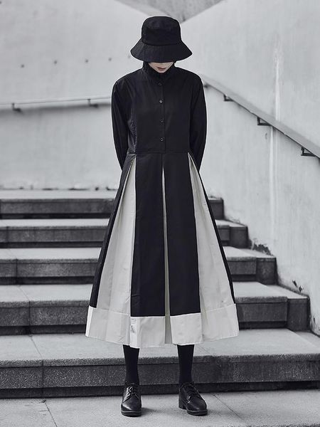 casual dresses ladies dress spring and summer black white splicing collar design deconstructed leisure loose fashion large size skirt, Black;gray
casual dresses ladies dress spring and summer black white splicing collar design deconstructed leisure loose fashion large size skirt, Black;gray