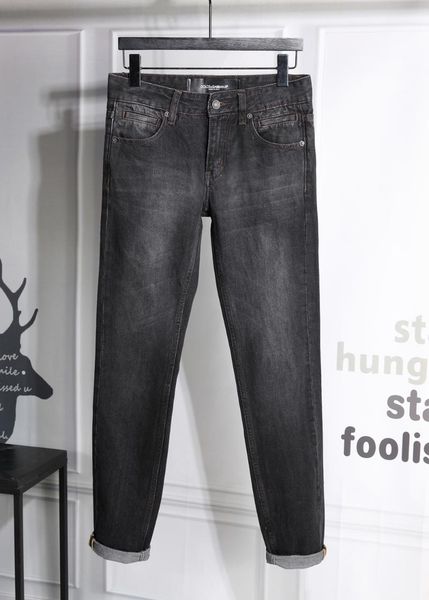 men's jeans original european style men brand black mens slim denim trousers straight zipper stretch pants 005, Blue
men's jeans original european style men brand black mens slim denim trousers straight zipper stretch pants 005, Blue