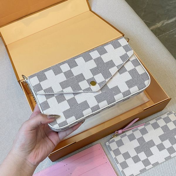 luxurys designer bags for women clutch evening bag original box 3 in 1 chain shoulder leather cross body messenger card holder purse design
luxurys designer bags for women clutch evening bag original box 3 in 1 chain shoulder leather cross body messenger card holder purse design