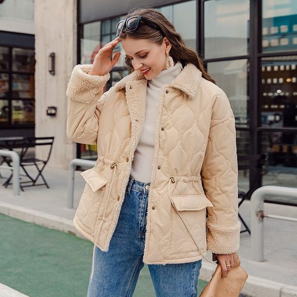 casual apricot coat long sleeve splicing warm parka high street style women's parkas autumn winter 210414, Black
casual apricot coat long sleeve splicing warm parka high street style women's parkas autumn winter 210414, Black
