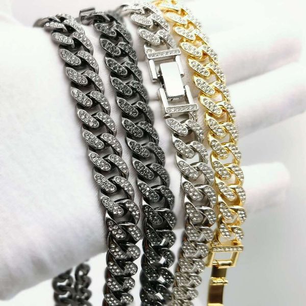 chain big gold diamond inlaid cuban imitation alloy clavicle hip hop bar metal accessories, Silver
chain big gold diamond inlaid cuban imitation alloy clavicle hip hop bar metal accessories, Silver