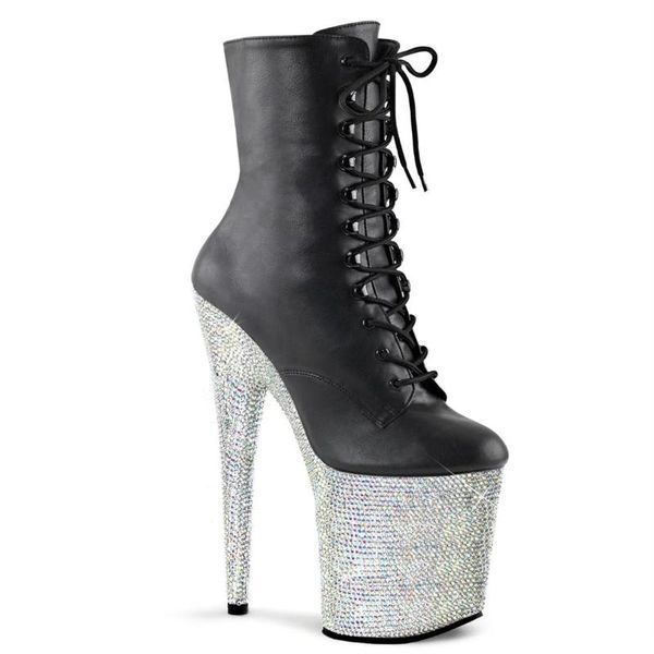 boots 20cm flash drill waterproof platform thin heel high low night club stage pole dance bottom, Black
boots 20cm flash drill waterproof platform thin heel high low night club stage pole dance bottom, Black