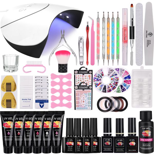 extension poly nail uv gel kit led lamp for camouflage acrylic gel nail builder nail art manicure tool base coat gift set
extension poly nail uv gel kit led lamp for camouflage acrylic gel nail builder nail art manicure tool base coat gift set