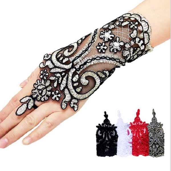 five fingers gloves trendy white black red color bride party fingerless lace short bow for women, Blue;gray
five fingers gloves trendy white black red color bride party fingerless lace short bow for women, Blue;gray