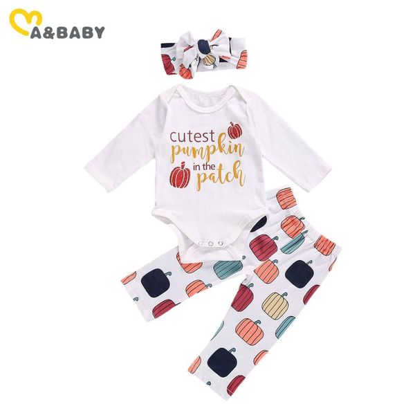 0-24m born infant baby girls halloween clothes set letter romper pumpkin pants festival outfits 210515, White
0-24m born infant baby girls halloween clothes set letter romper pumpkin pants festival outfits 210515, White