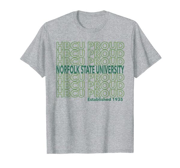 hbcu proud norfolk t-shirt, White;black