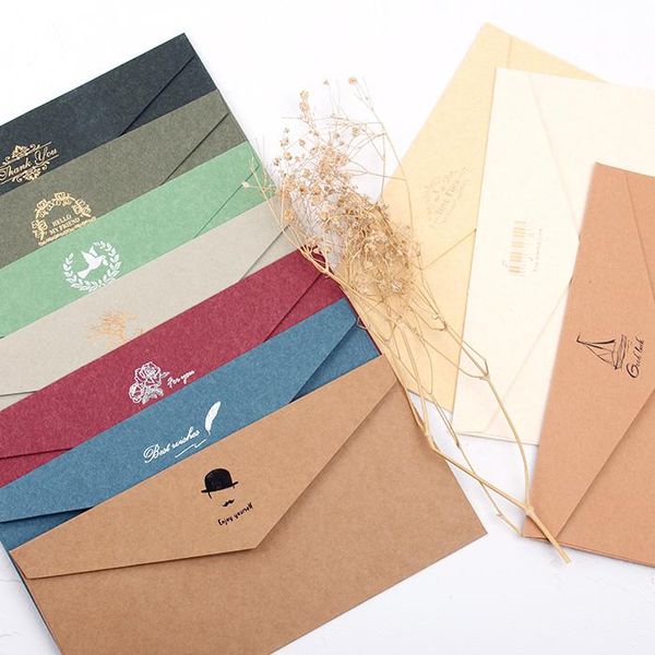 5pcs/lot retro colour bronzing kraft paper envelopes diy multifunction school and office supplier stationery packing bags
5pcs/lot retro colour bronzing kraft paper envelopes diy multifunction school and office supplier stationery packing bags