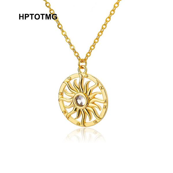 pendant necklaces zircon hollow sunflower for women stainless steel punk hip hop gold necklace 2021 trendy jewelry accessories, Silver
pendant necklaces zircon hollow sunflower for women stainless steel punk hip hop gold necklace 2021 trendy jewelry accessories, Silver