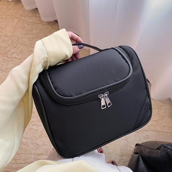 cosmetic bags & cases travel simple fashionable bag large capacity solid color oxford cloth with pu wash portable cosmetics storage
cosmetic bags & cases travel simple fashionable bag large capacity solid color oxford cloth with pu wash portable cosmetics storage
