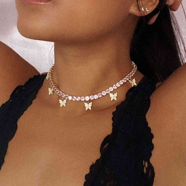 heart arrow cz tennis chain with luxury drip cz butterfly charm 32+10cm choker necklaces iced out bling multilayer women jewelry x0509, Black
heart arrow cz tennis chain with luxury drip cz butterfly charm 32+10cm choker necklaces iced out bling multilayer women jewelry x0509, Black