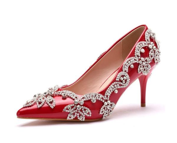 dress shoes women high heels wedding thin white diamond glittering evening shoe bride crystal pumps for party, Black
dress shoes women high heels wedding thin white diamond glittering evening shoe bride crystal pumps for party, Black