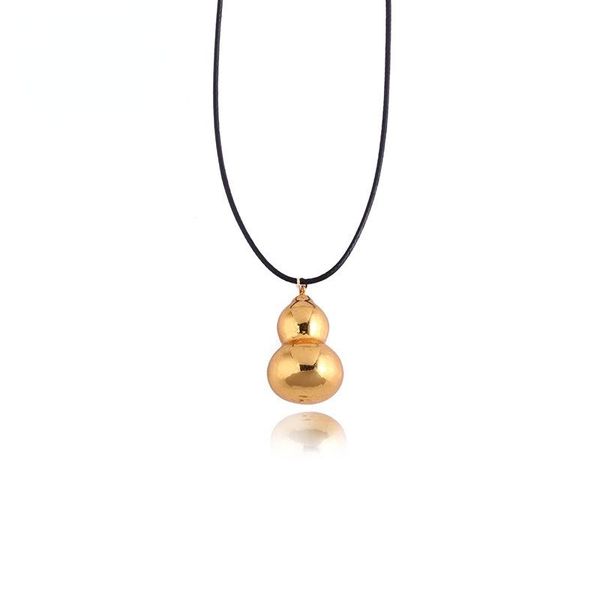 chains gold gourd pendant necklace gold-plated national wind retro leather rope clavicle chain gift jewelry charm exquisite, Silver
chains gold gourd pendant necklace gold-plated national wind retro leather rope clavicle chain gift jewelry charm exquisite, Silver