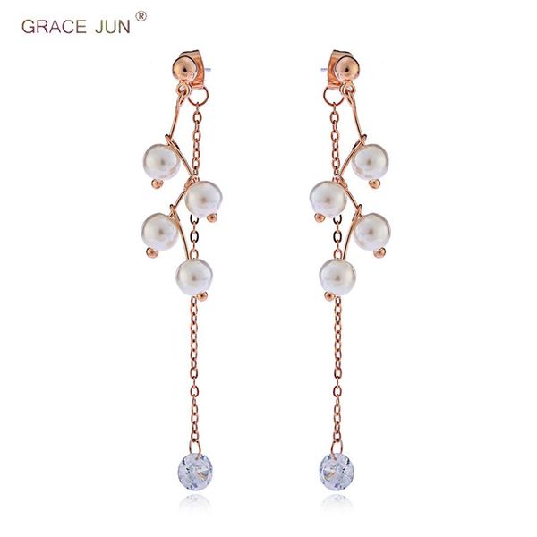 clip-on & screw back grace jun handmade long tassel cz pearl clip on earrings no pierced and for women factory direct wholesale, Silver
clip-on & screw back grace jun handmade long tassel cz pearl clip on earrings no pierced and for women factory direct wholesale, Silver