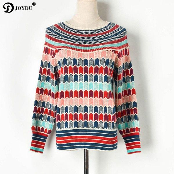 women's sweaters joydu vintage ethnic jacquard stripes patchwork sweater women 2021 runway design autumn long sleeve warm knit jumper p, White;black
women's sweaters joydu vintage ethnic jacquard stripes patchwork sweater women 2021 runway design autumn long sleeve warm knit jumper p, White;black