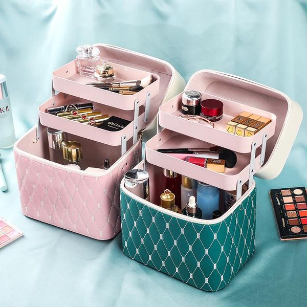 cosmetic bags & cases make up bag solid color large capacity multi-layer manicure hairdressing embroidery tool kit cosmetics storage case to
cosmetic bags & cases make up bag solid color large capacity multi-layer manicure hairdressing embroidery tool kit cosmetics storage case to