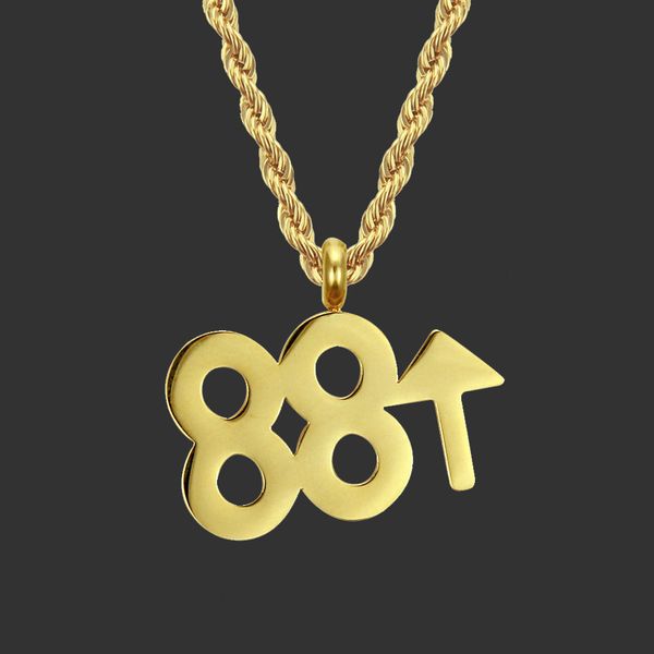 amulet neck pendants hip hop personality trendsetter men and women rap accessories nightclub 88 rise stainless steel pendant necklace, Silver
amulet neck pendants hip hop personality trendsetter men and women rap accessories nightclub 88 rise stainless steel pendant necklace, Silver