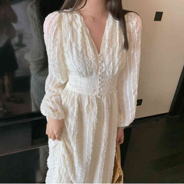 autumn winter retro french v-neck temperament waist-knee long-sleeved dress women 210514, Black;gray
autumn winter retro french v-neck temperament waist-knee long-sleeved dress women 210514, Black;gray