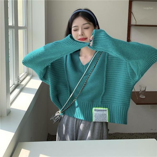 women's sweaters long-sleeve loose brief paragraph sweater pure color mosaic of fund 2021 autumn show thin knitting coat female, White;black
women's sweaters long-sleeve loose brief paragraph sweater pure color mosaic of fund 2021 autumn show thin knitting coat female, White;black