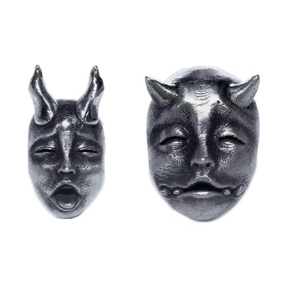 stud gothic horned demon baby face earrings vintage devil prajna skull biker punk evil studs jewelry, Golden;silver
stud gothic horned demon baby face earrings vintage devil prajna skull biker punk evil studs jewelry, Golden;silver