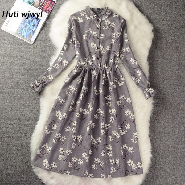 casual dresses corduroy high elastic waist vintage dress a-line style women full sleeve flower plaid print slim spring 18 colors, Black;gray
casual dresses corduroy high elastic waist vintage dress a-line style women full sleeve flower plaid print slim spring 18 colors, Black;gray