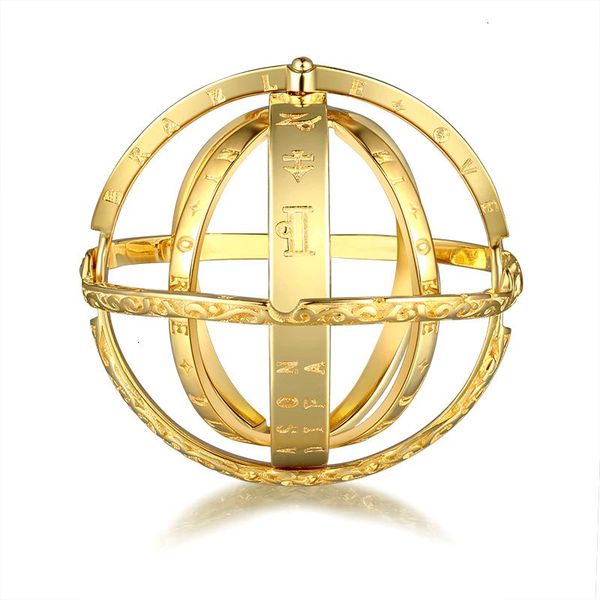 cluster rings strollgirl 925 silver astronomical love ring sphere ball constellations finger for couple lover jewelry, Golden;silver