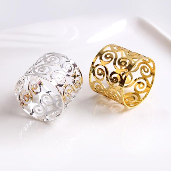 6/10pcs silver gold metal hollow carving floral smooth napkin rings buckle holder wedding party banquet dinner decor
6/10pcs silver gold metal hollow carving floral smooth napkin rings buckle holder wedding party banquet dinner decor