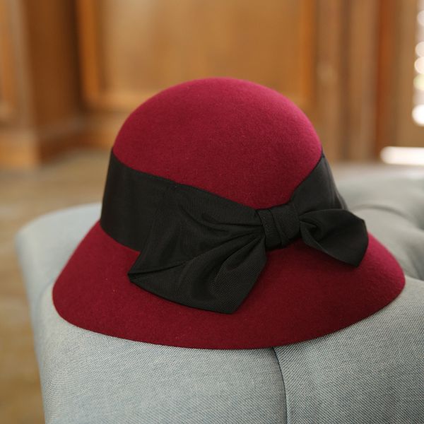 big hat 2021 french elegant black wool fisherman's, Blue;gray
big hat 2021 french elegant black wool fisherman's, Blue;gray